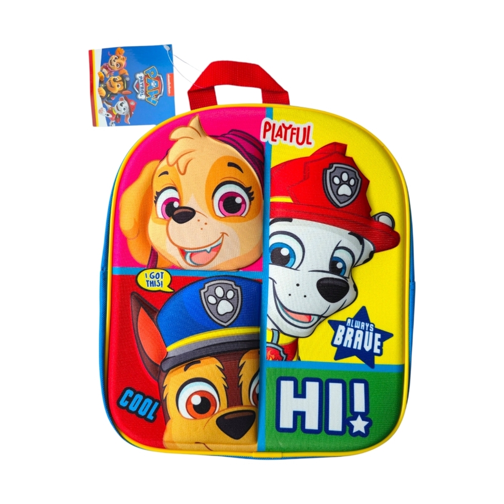 Spin Master, PAW Patrol Mini Backpack –3D/Embossed Front Design